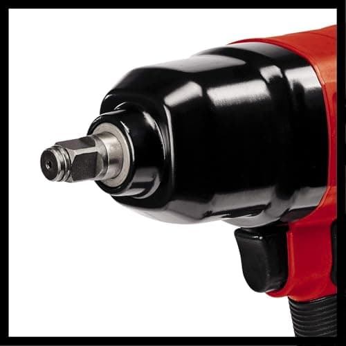 Einhell Pneumatic nutrunner TC-PW 340 (max. torque 340 Nm, left/right rotation, rubber handle, with 8 sockets, oil bottle (empty), connection) - Image 5