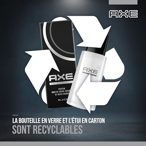 AXE - Eau de toilette Black - Efficacité et fraîcheur 24h - Parfum énergisant au bois de cèdre intense et baies noires - 100ml - Image 8