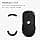 kwmobile Mouse Pad Compatible with SteelSeries Rival 5 - Soft Rubber Self Adhesive Replacement Mouse Foot - Black - Image 4