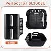 2 Pieces Extra High Silicone Air Fryer Mould for NINJA Air Fryer Oil Free Ninja Double Stack 7.6L SL300EU, Reusable Ninja Airfryer Accessories Dish Silicone for SL300EU - Image 4