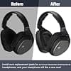 Yizhet Ear Pads Foam Cushions Compatible with Sennheiser RS165 RS175 RS185 RS195 Headphones (Black) - Image 7