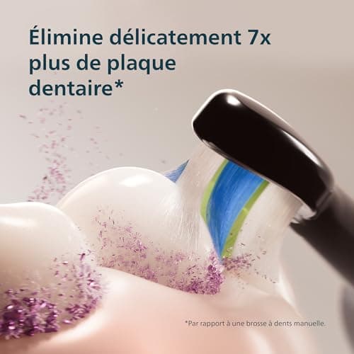 Philips Sonicare 5500 - Brosse à dents électrique sonique avec 2 modes, Alerte de pression, EasyStart, SmarTimer et BrushPacer, Bleu marine, modèle HX7113/01 - Image 6