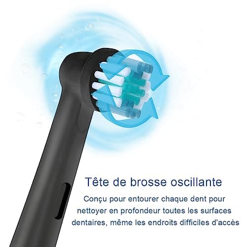 Replacement Toothbrush Heads Compatible with Oral b - Electric Toothbrush Heads for Orall B Vitality 100, Pro Series, Genius X, Kids - Perfect for Gentle Cleaning and Healthy Gums (8) - Image 6