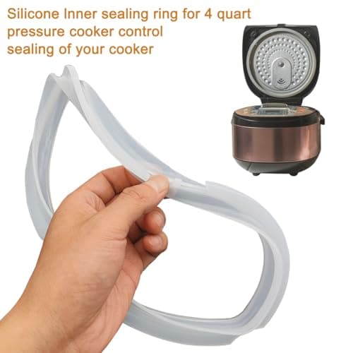1 Pcs Mini Instant Pot Sealing Ring 3 Liter Instant Pot Sealing Ring Replacement Silicone Seal Ring for 3 Liter Electric Pressure Cooker, Clear - Image 5