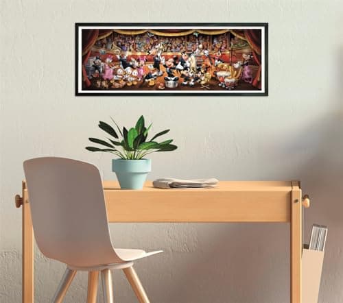Clementoni - Puzzle for Adults 1000 Pieces, Panorama Disney Orchestra Compact Box, Made in Italy, 37067 - Image 6