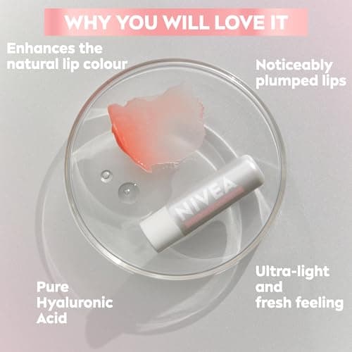 NIVEA Hyaluron Lip Moisture Plus Rose Baume à lèvres hydratant 5,2 g - Image 5