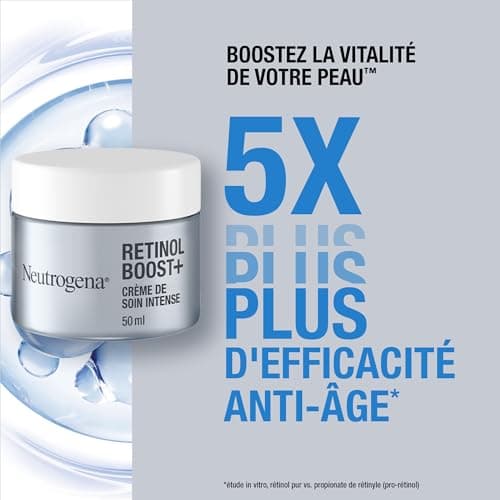 Neutrogena – Retinol Boost+ Intense Anti-Aging Night Cream (50 ml jar) – Retinol face treatment to combat visible signs of aging – Anti-wrinkle with plumping effect - Image 3