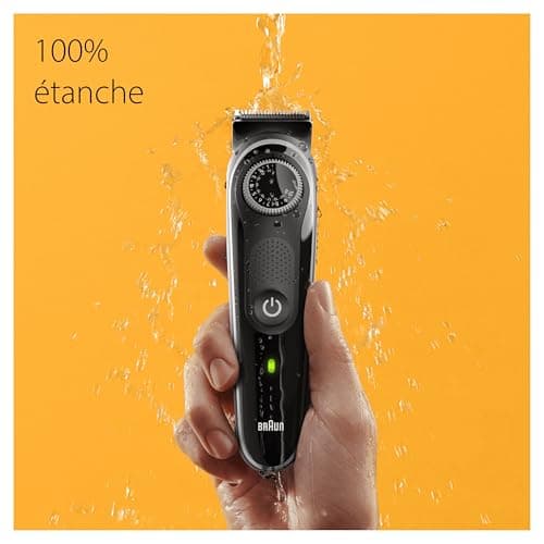 Braun Series 3 Tondeuse Électrique À Barbe Pour Hommes, Avec 4 Outils De Coiffage, Lame Ultra Aiguisée 40 Réglages De Longueur, Rechargeable 80 Min Sans Fil, BT3440 - Image 7