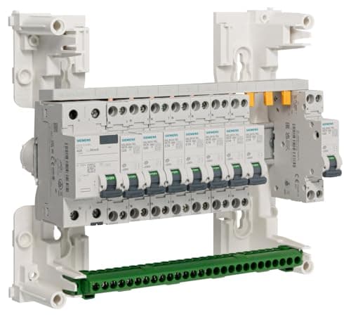SIEMENS Table 1 Row Pre-equipped with 1 Differential Switch 40A Type AC and 8 Circuit Breakers - Image 5