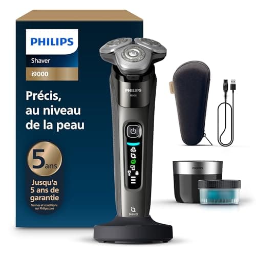 Philips i9000 Wet and Dry Electric Shaver with Skin IQ Technology, Triple Lift & Cut System, SteelPrecision Blades 360 Dual Rotary Blades, Model X9002/30 - Image 3