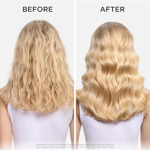 KÉRASTASE Gloss Absolu - Fondant Insta Glaze - Après-Shampoing Brillance - Cheveux Ternes - Acide Hyaluronique, Acide Glycolique et Rose Sauvage - Cheveux Longs et Sujets aux Frisottis - Image 5