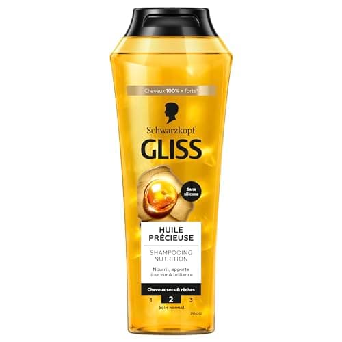 GLISS - Schwarzkopf - Nutrition Shampoo - Precious Oil - Silicone-Free - Nourishes - Provides Softness & Shine - Dry & Coarse Hair - 100% Stronger Hair - Normal Care - 250ml - Image 2