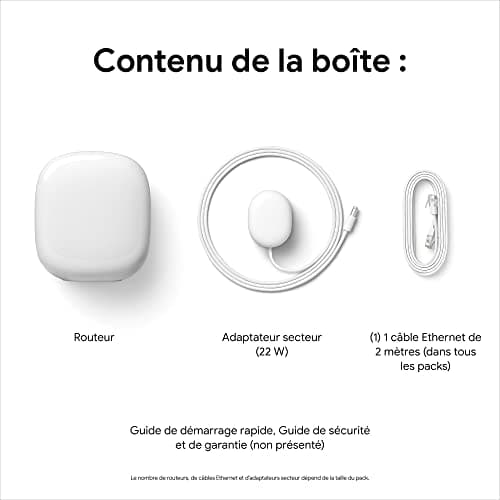 Nest Wifi Pro - Reliable 6E Wi-Fi System for Home - Fast Speed In Every Room - Mesh Network Router - Snow, x2 - Image 4