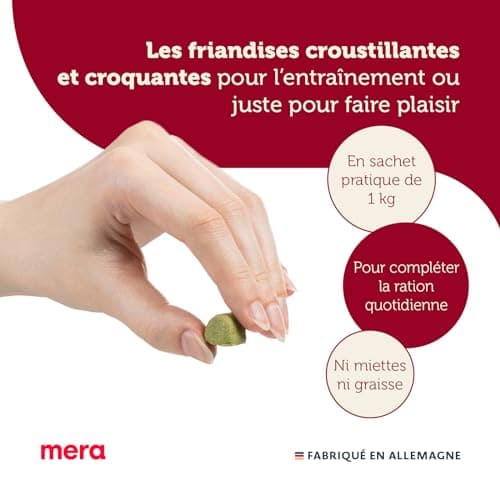 Mera Bakery Gourmet Happen - Mélange de Friandises pour Chien - pour Entraînement ou Collation - Ingrédients Naturels - Biscuits Délicatement Cuits au Four (1 kg) - Image 3