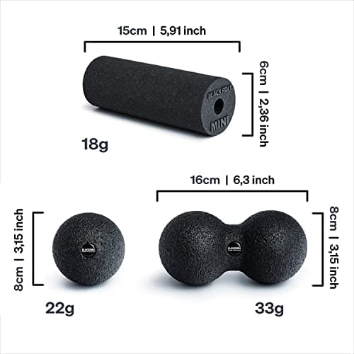 BLACKROLL® BLACKBOX MINI Roller Set for Self-Massage Fascia | Includes: MINI, BALL 08 and DUOBALL 08 | Fitness and Training Massage Accessories | Made in Germany, Black - Image 6