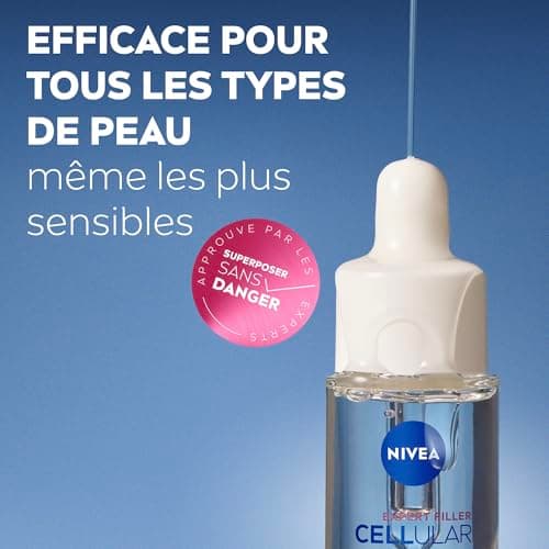 NIVEA CELLULAR Expert Filler Hyaluronic Acid Plumping Serum (1 x 30 ml), Anti-Wrinkle and Anti-Aging Face Serum, Moisturizing Face Care for Hydrated & Plumped Skin, All Skin Types - Image 6