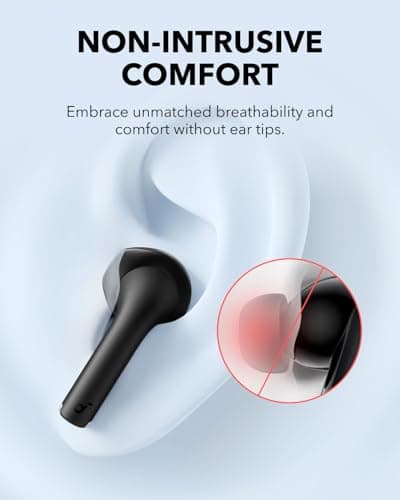 Soundcore K20i by Anker, Semi-Internal Headphones, 36 Hours of Battery Life, Quick Charge, Comfortable Port, Clear Calls with 2 ENC Microphones, Custom EQ, IPX5, Bluetooth 5.3, App Control - Image 4