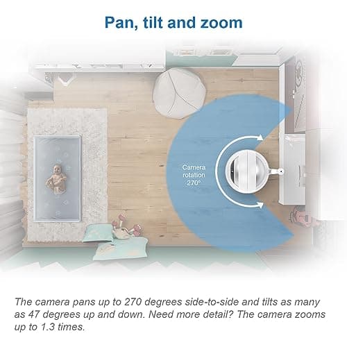 Vtech Indoor Vision XXL BM4550 Video Baby Monitor 720p Extra Large Screen French Version 1 Unit (Pack of 1) - Image 8