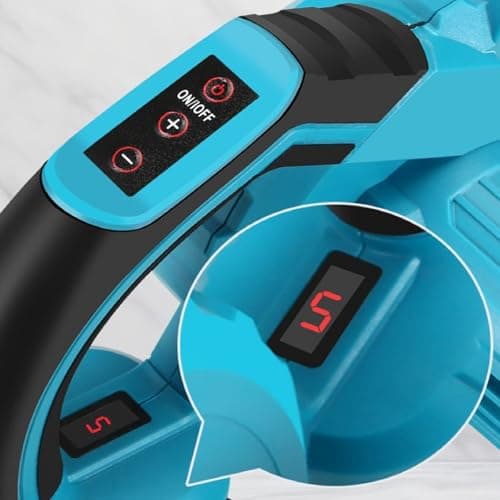 Cordless Leaf Blower for Makita 18V Battery, 2 in 1 Leaf Blower with 7500mAh Battery x2, 5 Speed Control, Vacuum and Garden Blower (7500mAh x2) - Image 8