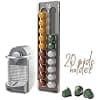sciuU Wall Mounted Capsule Holder Compatible with Nespresso Original Capsules – Wall Mount Sliding and Decorative Structure – Capacity 20 Capsules – Organizer & Decoration for Home or Office - Image 2