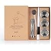 RECAPS Reusable Coffee Capsule, Refillable and Reusable Capsule Compatible with Nespresso Originaline BUT NOT ALL (3 Pods +120 Lids +1 Press +1 Spoon) - Image 3