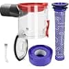 Transparent Dust Tray with Pre-Filter and Post Filter for Dyson V7 V8 Vacuum Cleaner, Tank Spare Parts 967699-01 Accessories with Cleaning Brush, for Dyson SV11/SV10 - Image 2