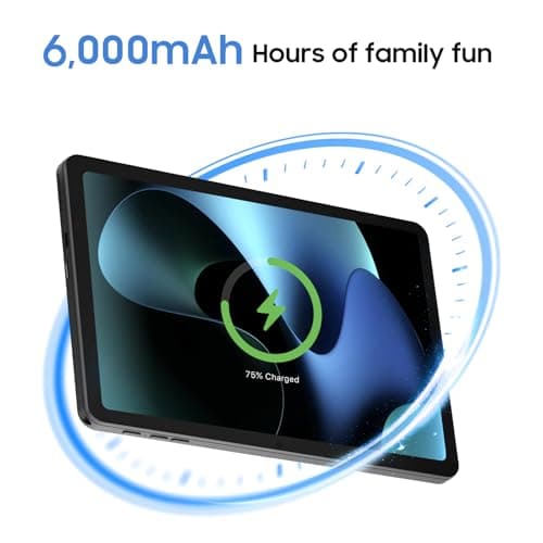 Tablet-2025 | 10" HD Display | Android 15 | Octa-Core Processor for Gaming |13MP + 5MP | 6000mAh | 8GB RAM+128GB ROM (Expandable to 2TB) | Ultra-Fast 5G Wi-Fi | Black - Image 7