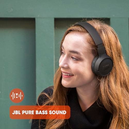 JBL TUNE 510BT - Wireless On-Ear Headphones - Equipped with Bluetooth Technology - Multi-Point Connection - Lightweight, Comfortable and Foldable - Up to 40 Hours of Listening - Black - Image 6