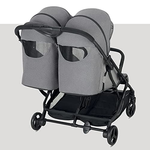 Inglesina Twin Sketch Double Stroller, Blue, Ultra-Light and Compact, Ideal for Twins or Brothers, High Comfort, Up to 15 kg - Image 3