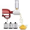 GVODE Vegetable Cutter Accessory for Kitchenaid Pastry Processor, Slicer Accessory for Kitchenaid, with Three Stainless Steel Blades, White - Image 2