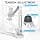 AboveTEK Tablet Stand – 2 in 1 Kitchen Wall Mount with Multi Angle 360 Degree Rotation for iPad iPhone Samsung (4.7-13.5 Inch) – White - Image 5