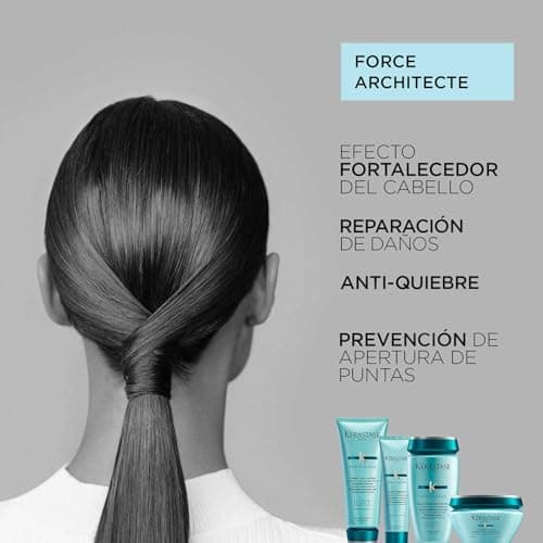 KÉRASTASE Resistance Strength Architect Mask - Strengthening & Repairing Hair Mask - VITA-CIMENT® Technology & Resurrection Sap - Damaged Hair - Brittle & Split Joint - 200 ml - Image 5