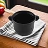Le Creuset Enamelled Cast Iron Casserole Dish with Lid and Sandstone Interior, 18 cm, 2 Litre, Matt Black, 41110180000460 - Image 4