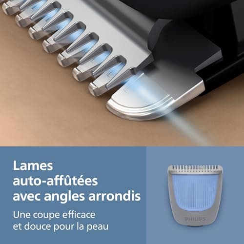 Philips Beard Trimmer Series 3000 – Rounded Edges, 20 Adjustable Cutting Heights, Lift & Trim Comb, 100% Waterproof, Autonomy Indicator, Soft Pouch, USB Charging, Model BT3619/15 - Image 7