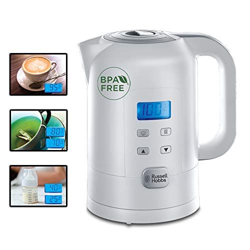 Russell Hobbs Electric Kettle [Precise Digital Temperature Setting 25-100°C for Milk and Baby Food, Teas & More] Precision Control (1.7L, 2200W, LCD Display, Keep Warm) 21150-70 - Image 4