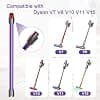 Extension Tube for Dyson V10 V11 V15 V8 V7 Vacuum Cleaner, Extension Tube Accessory Quick Release Extendable Wand, 72cm - Purple - Image 3