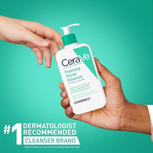 Cerave Nettoyant moussant de visage pour un lavage quotidien du visage Pour Peaux Normales à Grasses 453,6 g - Image 7