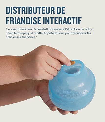 Planet Dog Jeu d'intelligence pour Chien Snoop - Distributeur de friandises - en Orbee-Tuff - Bleu - L - Image 6