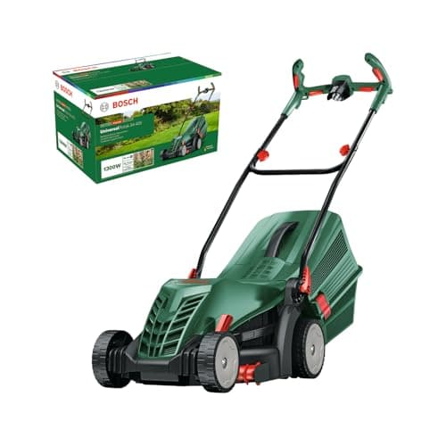 Bosch UniversalRotak 34-405 Wired Lawnmower (1300 W Motor, Cutting Width: 34 cm, 40 Litre Collection Bin for Uniform Lawn Mowing Leaving Clean Edges) - Image 2