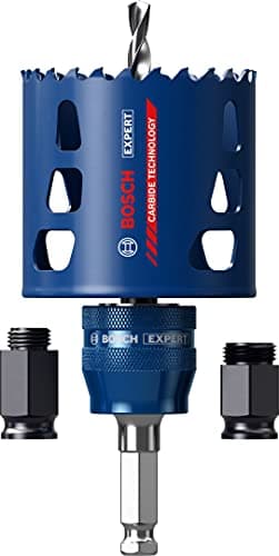 Bosch 1x Kit de démarrage pour scie trépan EXPERT Tough Material (pour Bois avec métal, Brique, Ø 68 mm, Professional Accessoire Perceuse/Visseuse à percussion, Visseuse) - Image 2