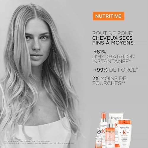 KÉRASTASE Nutritive - Vital Milk - Detangling Conditioner with Essential Nutrients - +85% Immediate Hydration for up to 72 hours* - Niacinamide & Vegetable Proteins - Dry & Fine Hair - 200 ml - Image 6
