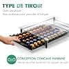 Masthome Storage Drawer for 60 Nespresso Capsules, Coffee Pod Holder with Glass Display, Mesh Drawer Display Storage Tray for Nespresso - Image 5