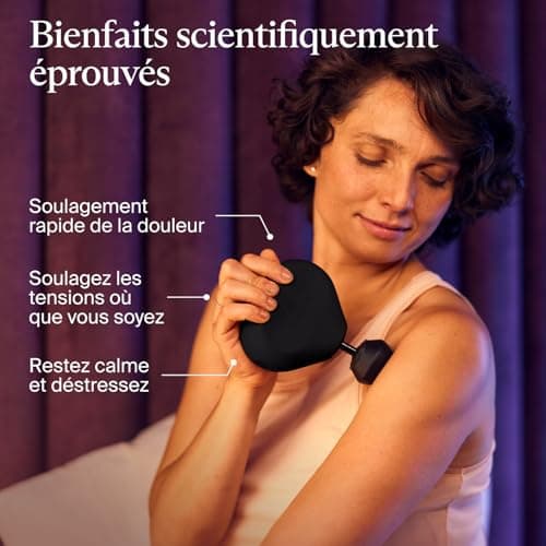 Theragun Mini by Therabody (3ème génération) – Pistolet de massage ultra portable et essentiel de voyage pour soulager rapidement et efficacement la douleur et la tension n'importe où (Noir) - Image 4