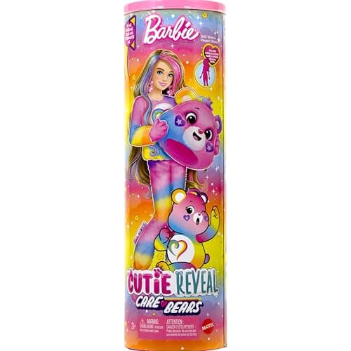 Barbie Barbie Cutie Reveal Caring Bear Doll, with Toutensemblance and 10 Surprises Including Colour Changing and Mini Bear, JFV60 - Image 6