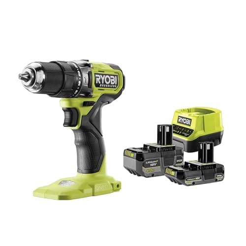 Perceuse-visseuse à percussion RYOBI 18V One+ Brushless - 1 batterie 4,0 Ah - 1 batterie 2.0 Ah - 1 chargeur - RPD18BL1-2C42S - Image 5
