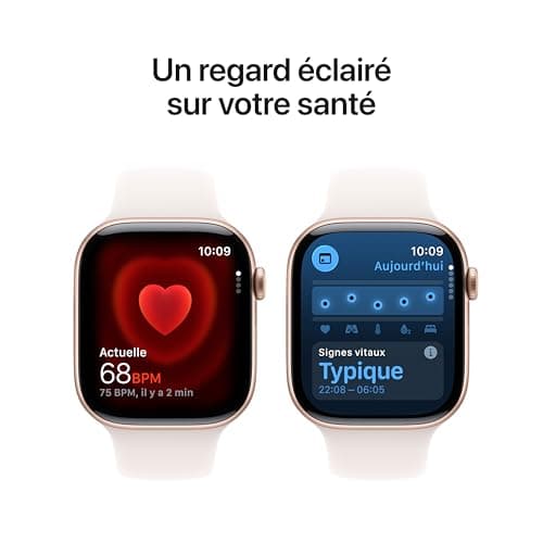 Apple Watch Series 11 [GPS 46mm] Smartwatch with Rose Gold Case and Soft Pink Sport Strap Sleep Score, Activity Tracker, Health Tracker, Screen Always On - Image 6
