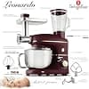 Berlinger Haus Food processor, 1500 W, 5.5 litre stainless steel bowl, meat grinder with tray and sausage filler, 3 pasta accessories, 1.5 l glass mixing bowl incl - Image 3