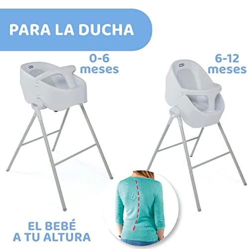 Chicco Bubble Nest Baby Bath and Shower Seat Cool Grey - Image 4