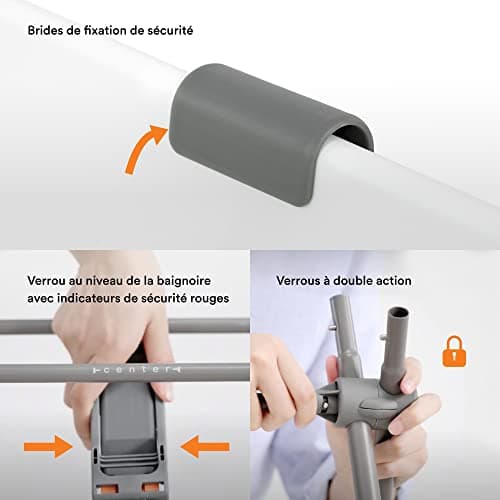 Stokke Flexi Bath Support - Grey - Not Compatible with Flexi Bath XL - Ideal for Newborns up to 10kg - Image 5