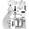 KESSER® K-KM 3000 Universal 3-in-1 Food Processor with Meat Grinder, Kneader | Multifunctional Blender | 1.5L Juice Extractor, Sausage Kit, Pasta and Cookie Moulds, Silver - Image 3